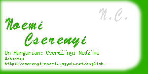 noemi cserenyi business card